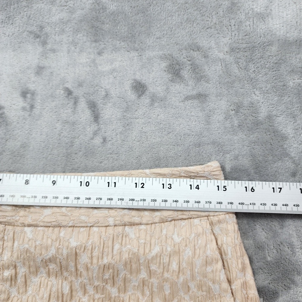 Express Shorts Womens 8 Beige Jacquard Chino Textured Dressy Casual Summer - Picture 6 of 10